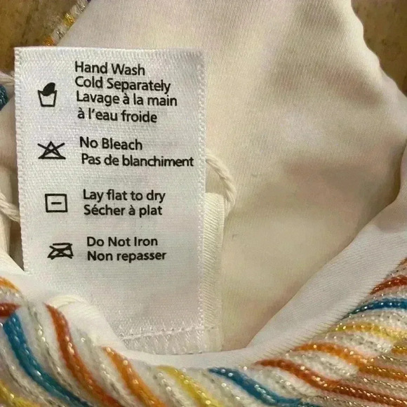 L*Space New Rainbow Shimmer Sports Bralette small - Picture 10 of 11